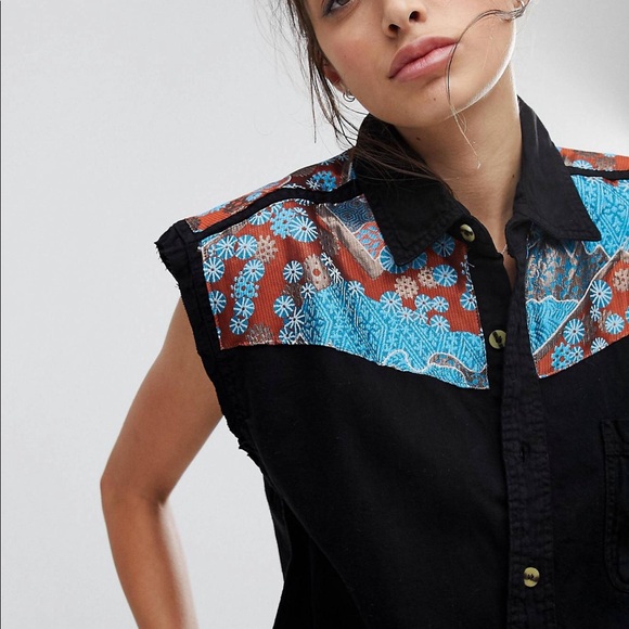 COPY - NWT ASOS Reclaimed Vintage revived Western Shirt - Picture 3 of 8
